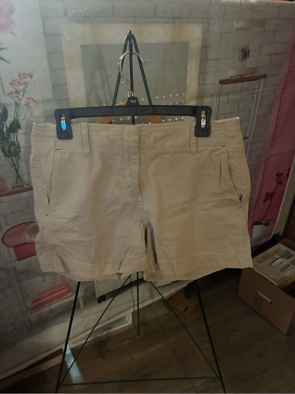 Tommy Hilfiger Women's Khaki Cotton Bermuda Shorts